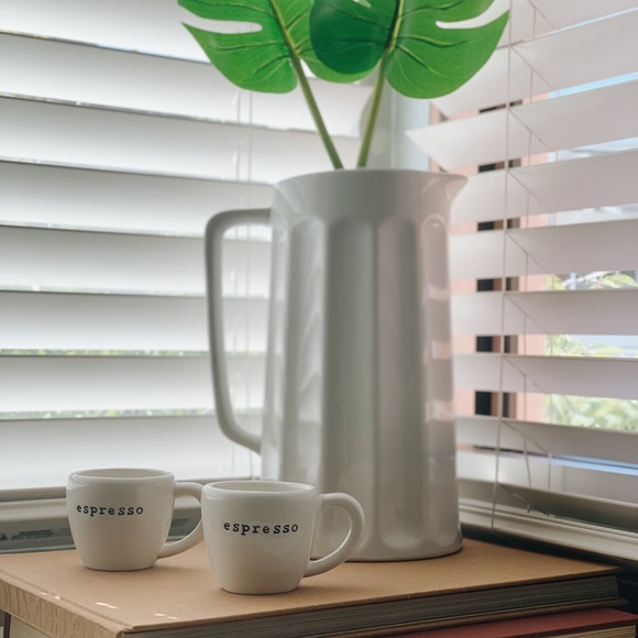 Pottery Barn Kitchen Set Of Pottery Barn Outlet White Espresso Cups